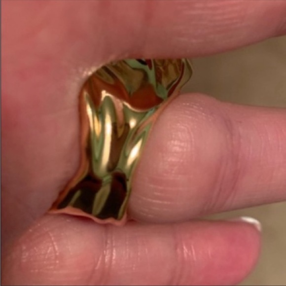 Tory Burch Roxanne clear blue and green stones Ring - Picture 4 of 6